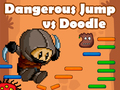 Játék Veszélyes Ugrás vs Doodle Jump online