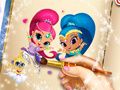 Játék Shimmer és Shine színezőkönyv online