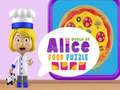 Játék Alice Világa: Étel Puzzle online