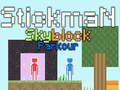 Játék Stickman Skyblock Parkour online