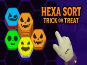 Játék Hexa rendezési trükk vagy csemege online