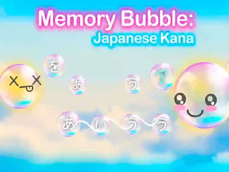 Játék Memóriabuborék: Japán Kana online