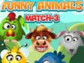 Játék Vicces Állatok Match 3 online