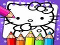 Játék Hello Kitty Színezőkönyv online