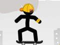 Játék Stickman Gördeszkás online