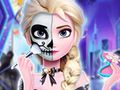 Játék Elsa Halloween Partis Tetoválás online