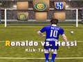 Játék Messi vs Ronaldo Kick Tac Toe online