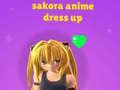 Játék Sakora: Anime Öltöztetős online