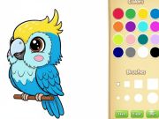 Játék Kawaii állatfestőkönyv online