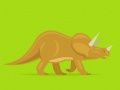 Játék Aranyos dinoszauruszok színezése online