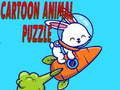 Játék Cartoon állatos puzzle online