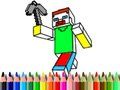 Játék Vissza az iskolába: Minecraft színező online
