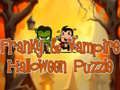Játék Franky és a vámpír Halloween puzzle online