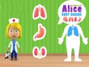 Játék Alice testének szerveinek világa online