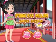 Játék Mulan hercegnő cipőtervezés online Játék Mulan hercegnő cipőtervezés online