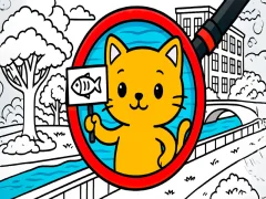 Játék Keresse meg a macska macska keresését online Játék Keresse meg a macska macska keresését online