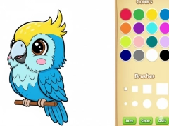 Játék Kawaii állatfestőkönyv online