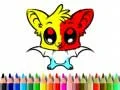 Játék Aranyos Denevérek Színező online