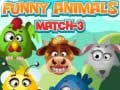 Játék Vicces Állatok Match 3 online