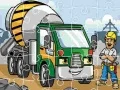 Játék Építőipari Teherautós Puzzle online