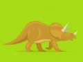 Játék Aranyos dinoszauruszok színezése online