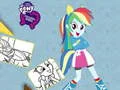 Játék Equestria Girls Színező Könyv online