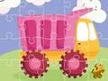 Játék Aranyos Gyerek Teherautók Puzzle online Játék Aranyos Gyerek Teherautók Puzzle online