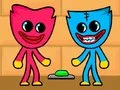 Játék Kissy Missy és Huggy Wuggy online Játék Kissy Missy és Huggy Wuggy online