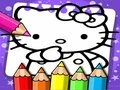 Játék Hello Kitty Színezőkönyv online
