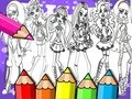 Játék Monster High Színezőkönyv online Játék Monster High Színezőkönyv online