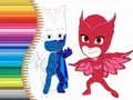 Játék PJ Masks Színező online Játék PJ Masks Színező online