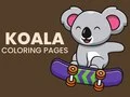 Játék Koala színező oldalak online