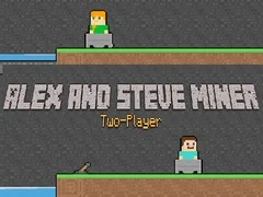 Játék Alex és Steve: Kétjátékos Bányász online Játék Alex és Steve: Kétjátékos Bányász online