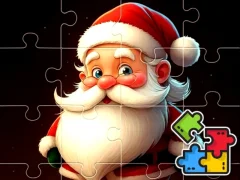 Játék Karácsonyi puzzle Mikulás online