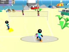 Játék Stickman strandröplabda online