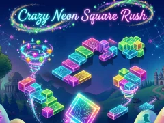 Játék Őrült Neon Square Rush online