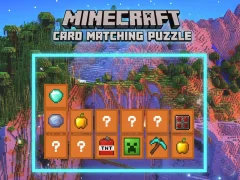 Játék Minecraft kártyaegyeztető puzzle online