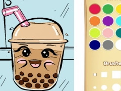 Játék Boba tea kifestőkönyv gyerekeknek online