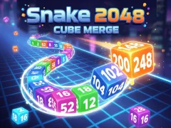 Játék Snake 2048: Cube Merge online