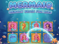 Játék Mermaid memória agy gyerekeknek online