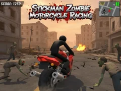 Játék Stickman Zombie Motorcycle Racing online