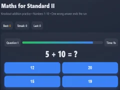 Játék Matematika a II. Szabványhoz online