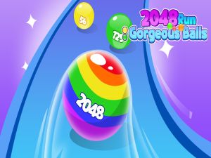 Játék 2048 Futtasson gyönyörű golyókat online