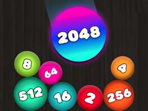 Játék 2048 puzzle: Csatlakoztassa a golyókat online