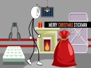 Játék Boldog Karácsonyi Stickman online