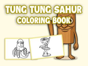 Játék Tung Tung sahur kifestőkönyv online