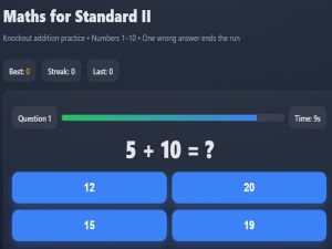 Játék Matematika a II. Szabványhoz online