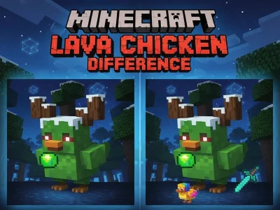 Játék Minecraft Lava Chicken különbség online Játék Minecraft Lava Chicken különbség online