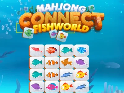 Játék Mahjong Connect Fish World online