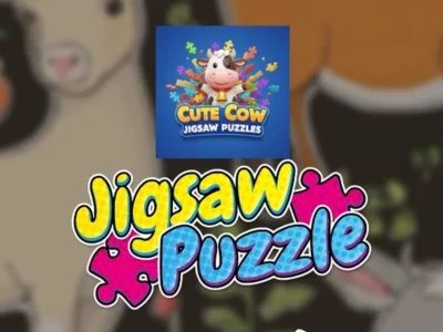 Játék Aranyos tehén kirakós játék online
